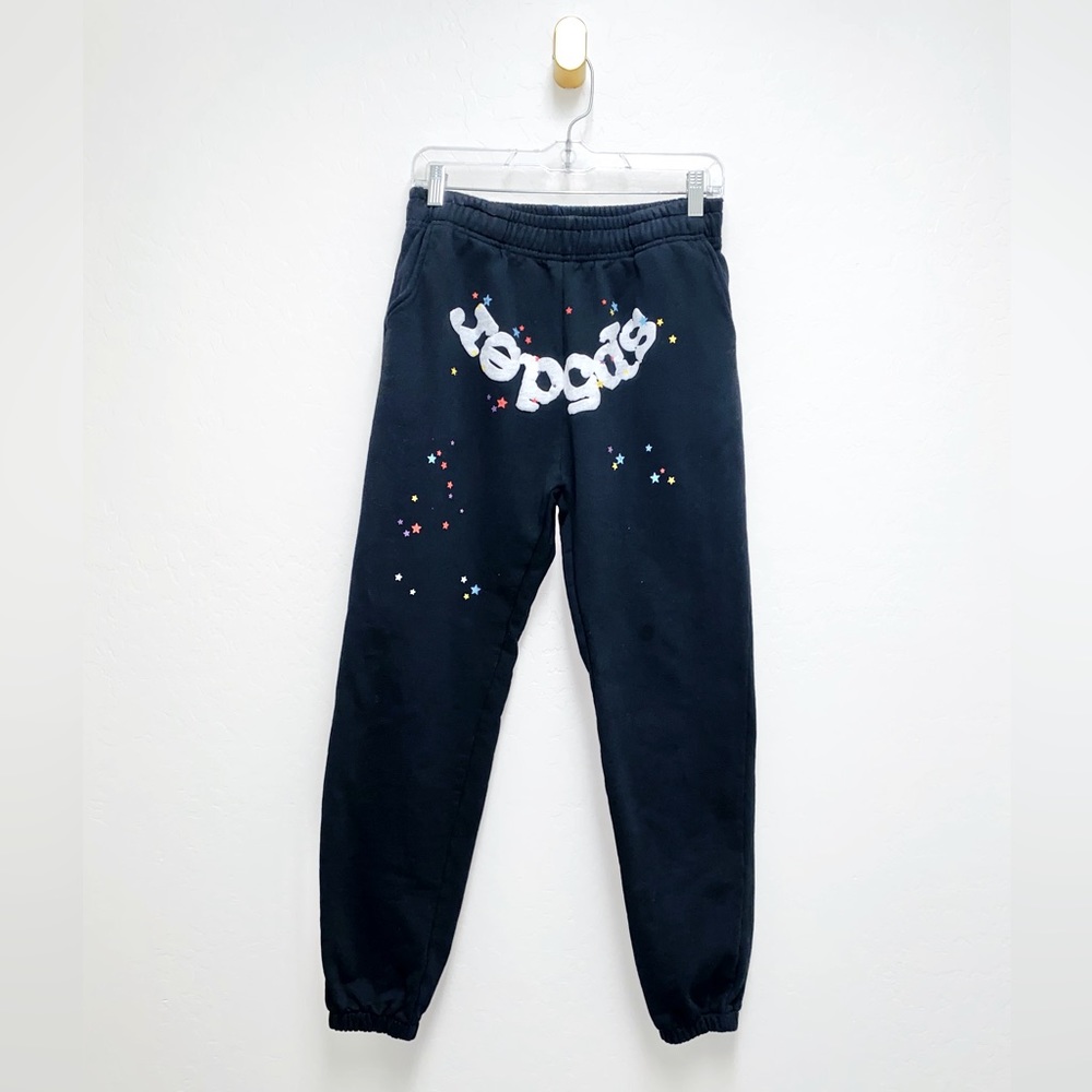 Spider Worldwide Black Sp5der Web Sweatpants Size M